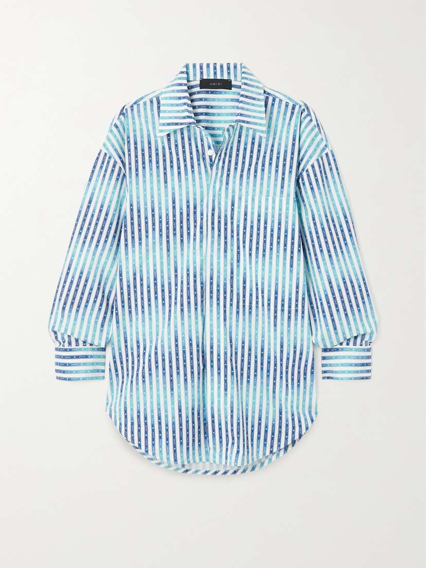 AMIRI Striped Cotton-poplin Shirt