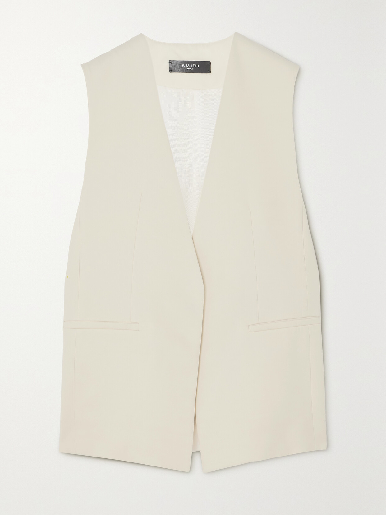 Shop Amiri Twill Vest In Neutrals