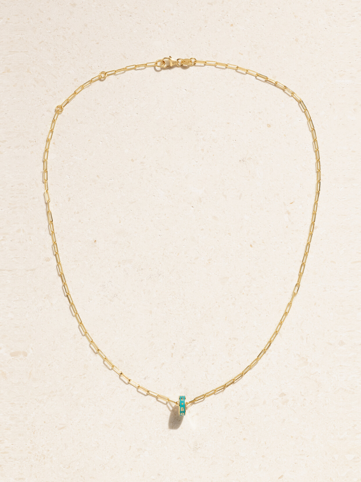 Foundrae Reverie Heart Beat 18-karat And Enamel Necklace