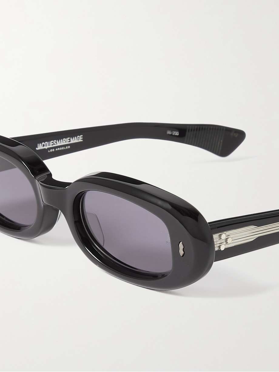 JACQUES MARIE MAGE Besset small oval-frame acetate sunglasses | NET-A ...