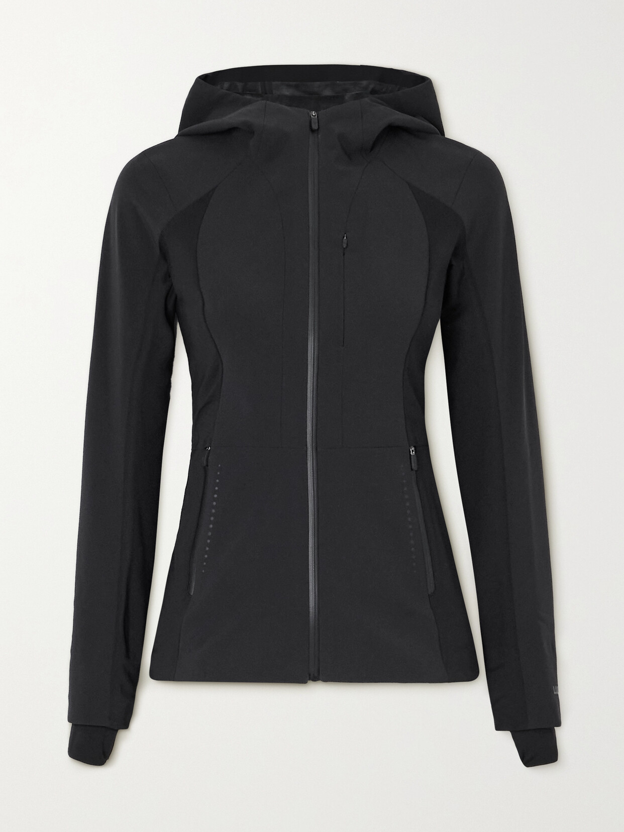 Lululemon Cross Chill Hooded Stretch-woven Jacket In Black