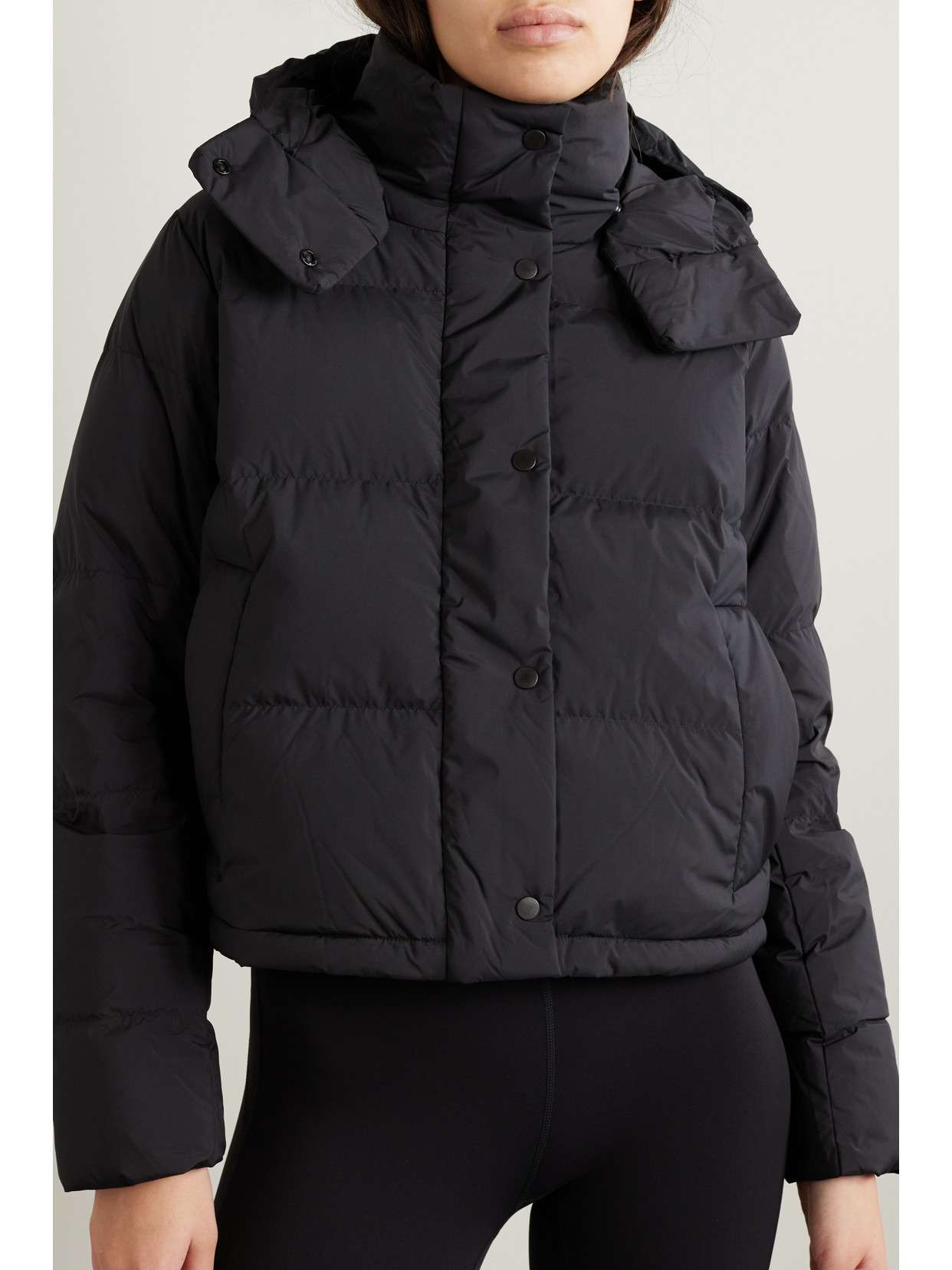 Wunder Puff Hooded Quilted Recycled-Softmatte Down Jacket