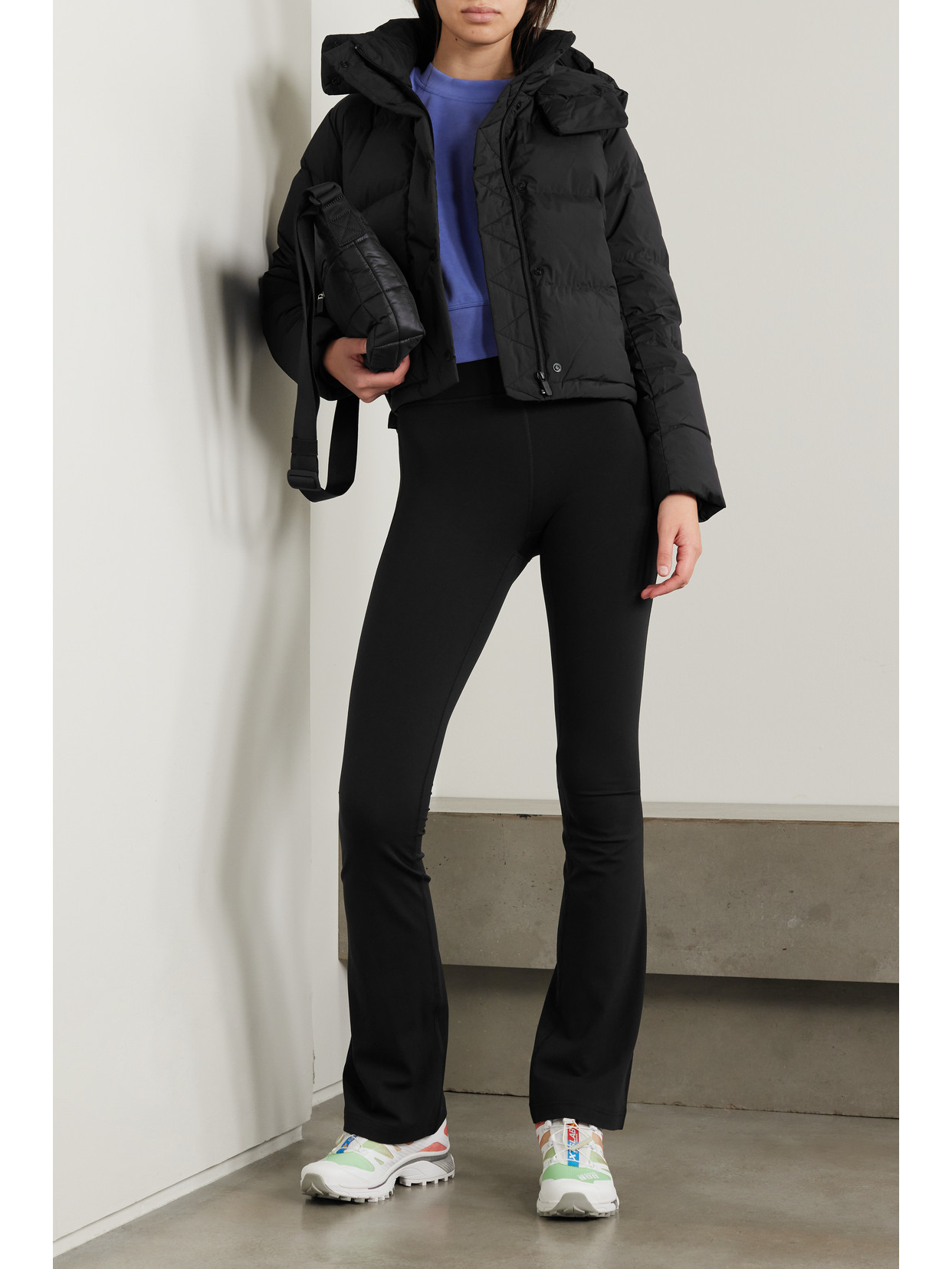 Wunder Puff Hooded Quilted Recycled-Softmatte Down Jacket