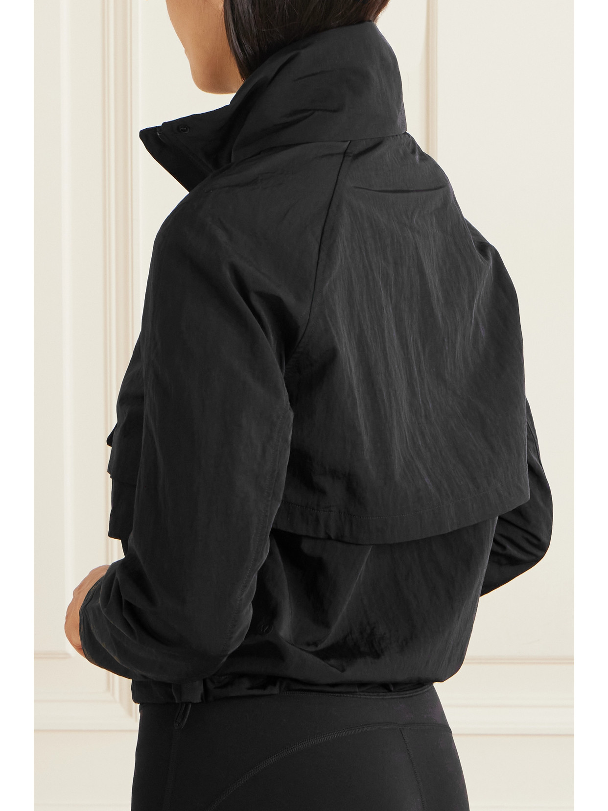 Shop Lululemon Hooded Glyde Jacket In Black