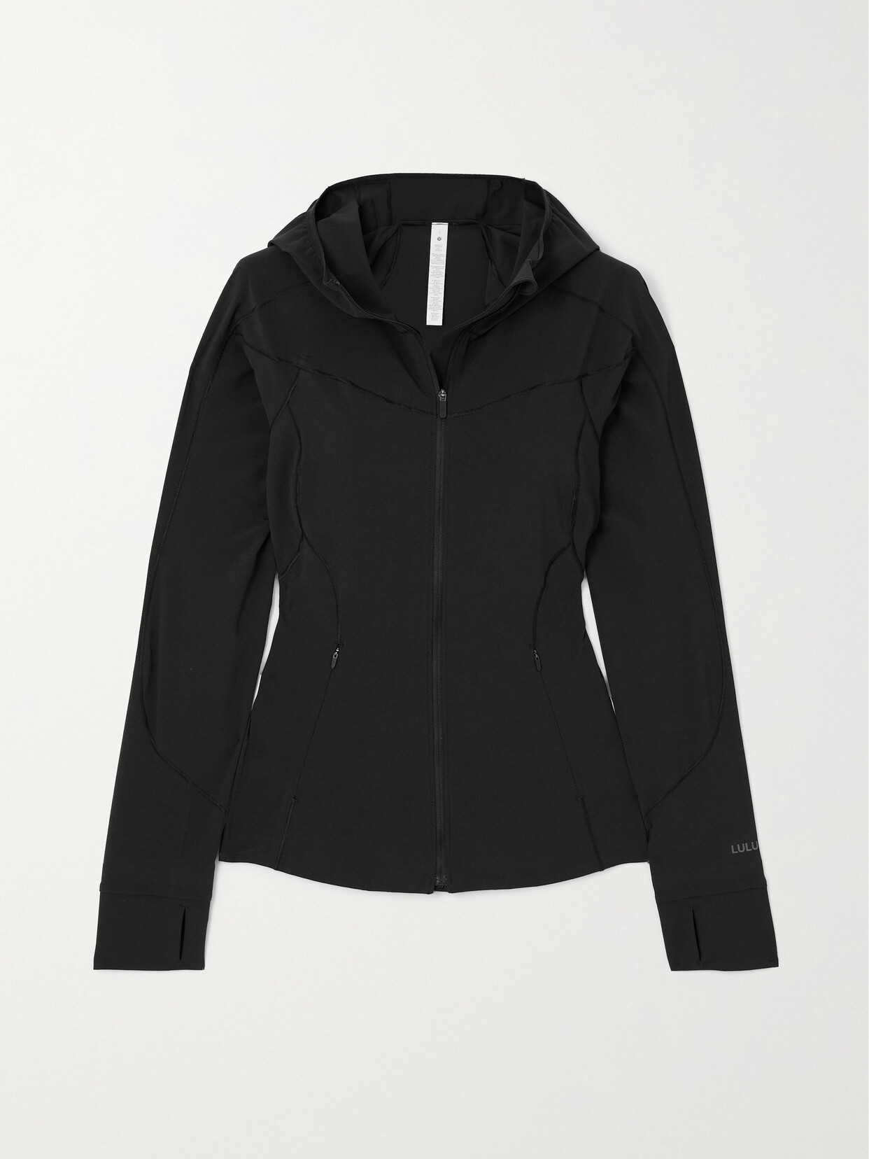 Lululemon Mist Over Hooded Stretch Recycled Jacket In Black