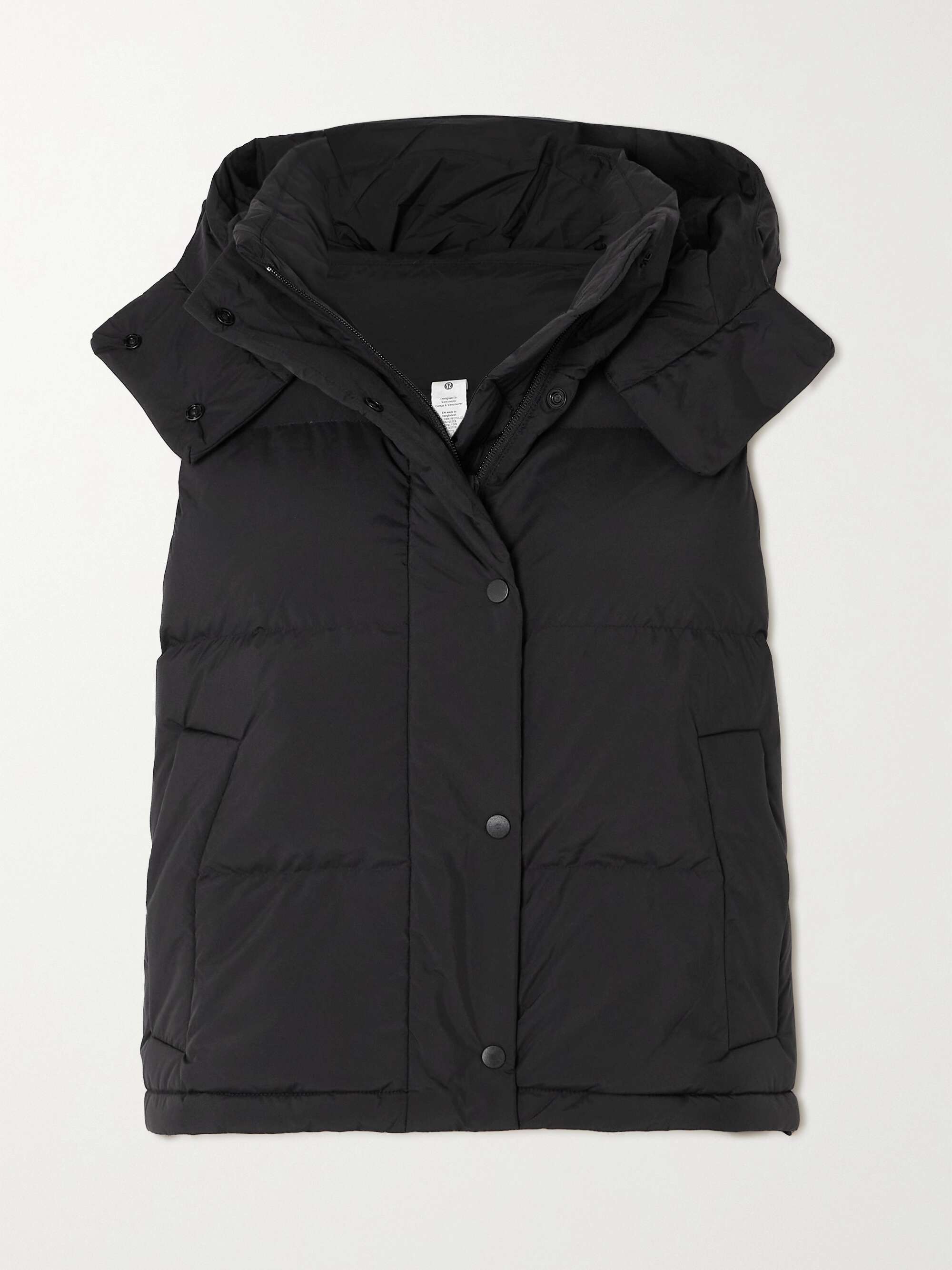 LULULEMON Wunder Puff cropped hooded quilted recycled-Glyde™ down