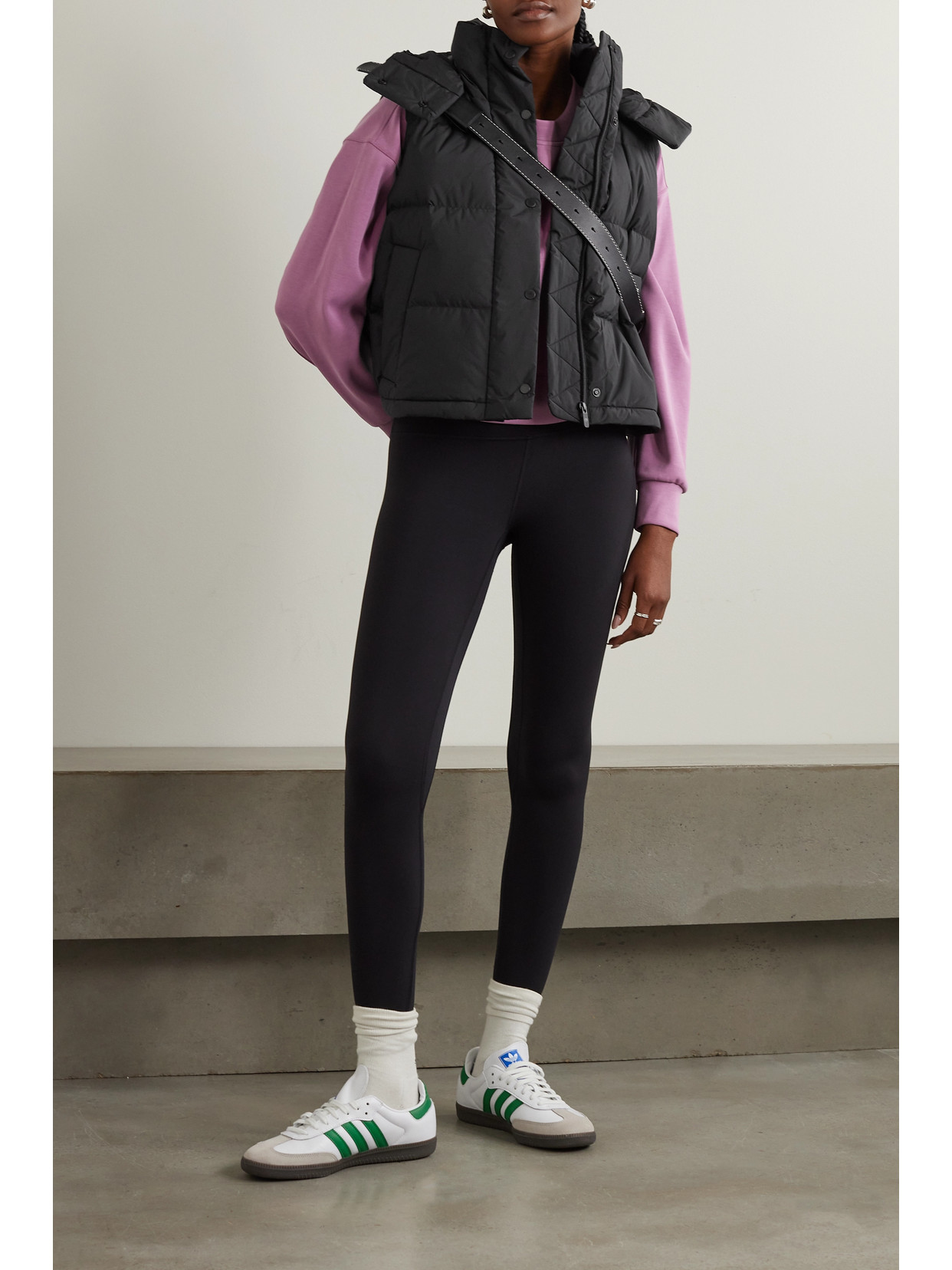 Wunder Puff Cropped Hooded Quilted Recycled-Glyde Down Vest