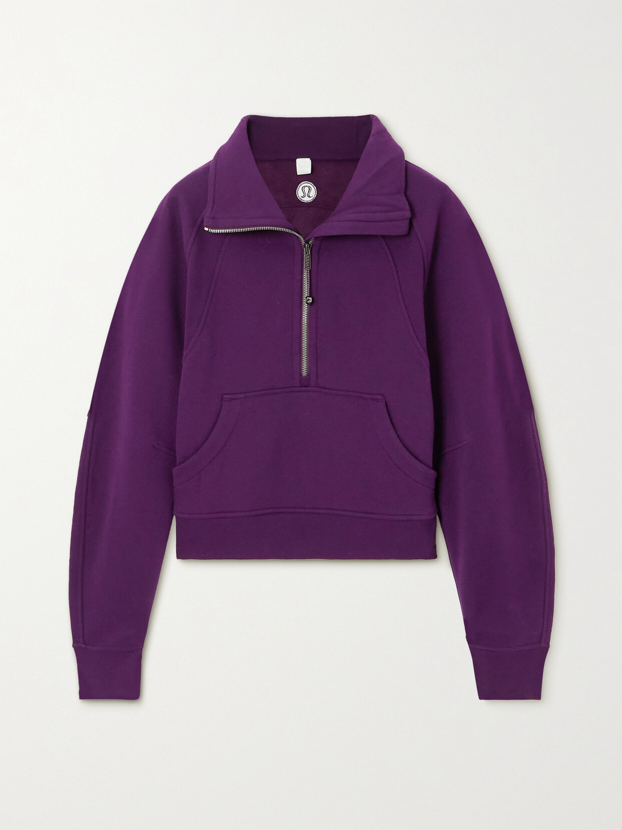 Lululemon Scuba Funnel Neck Cotton-blend Sweatshirt In Purple