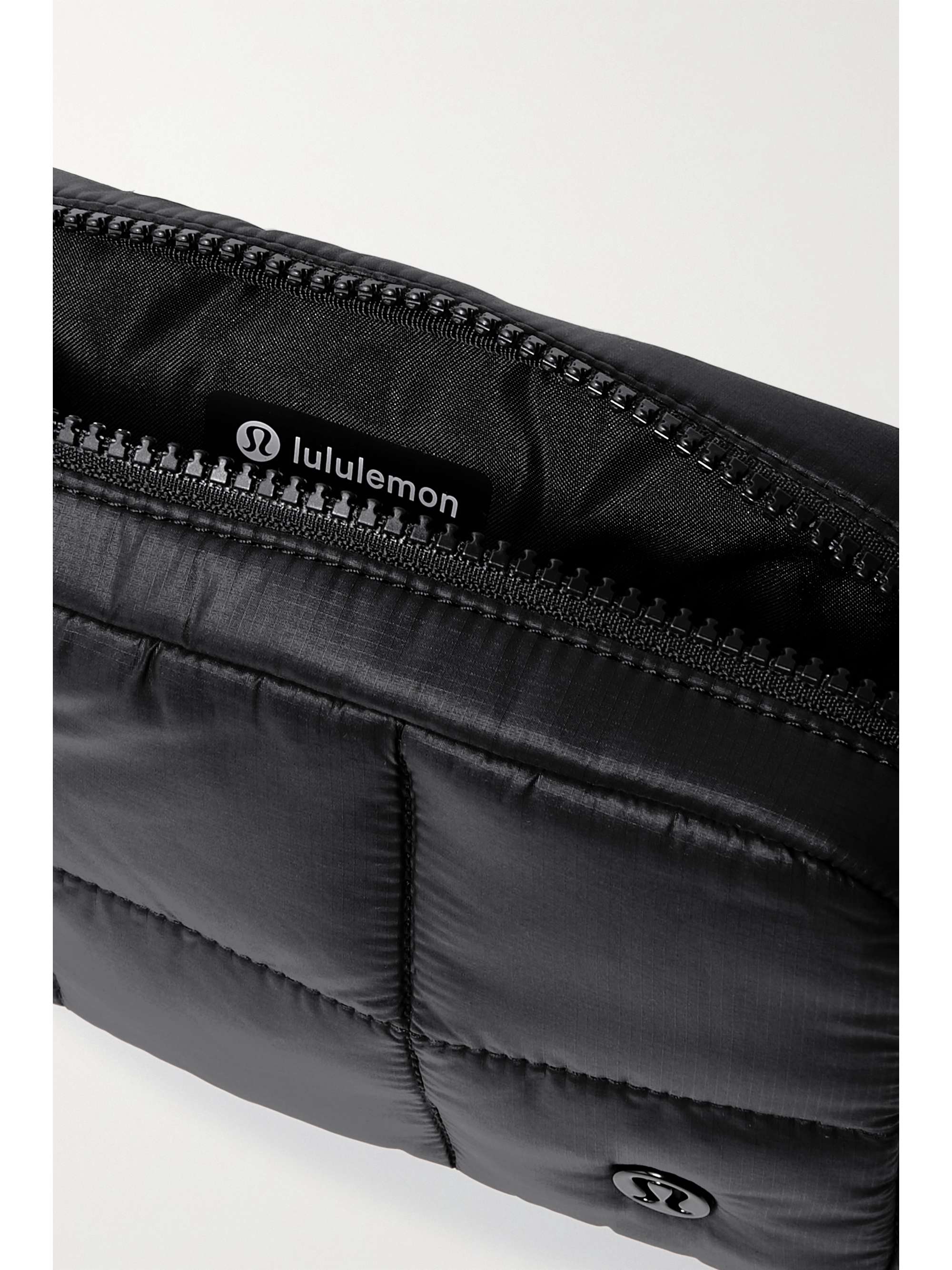 Quilted shell belt bag