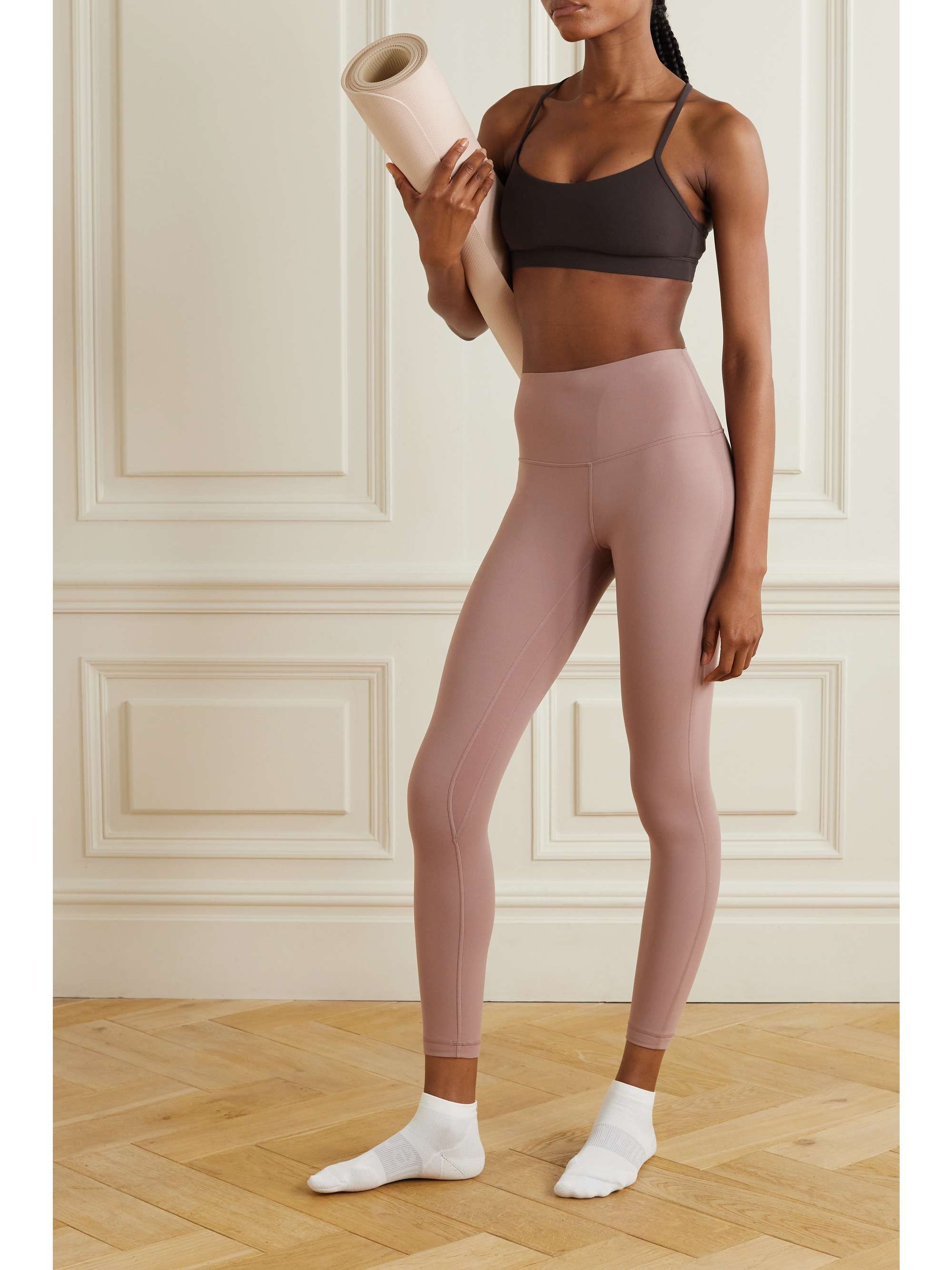 Cotton-Blend Longline Sports Bra