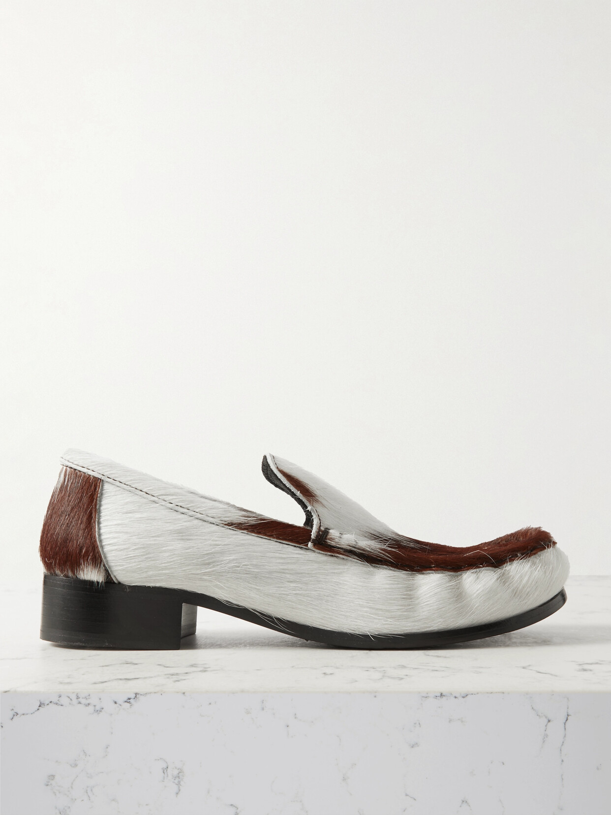 Acne Studios - + Net Sustain Babi Due Calf Hair Loafers - Brown