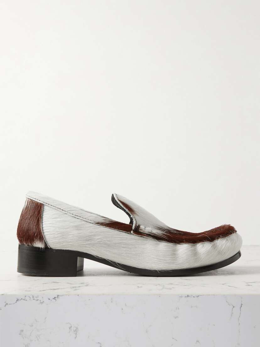 Acne Studios + Net Sustain Babi Due Calf Hair Loafers