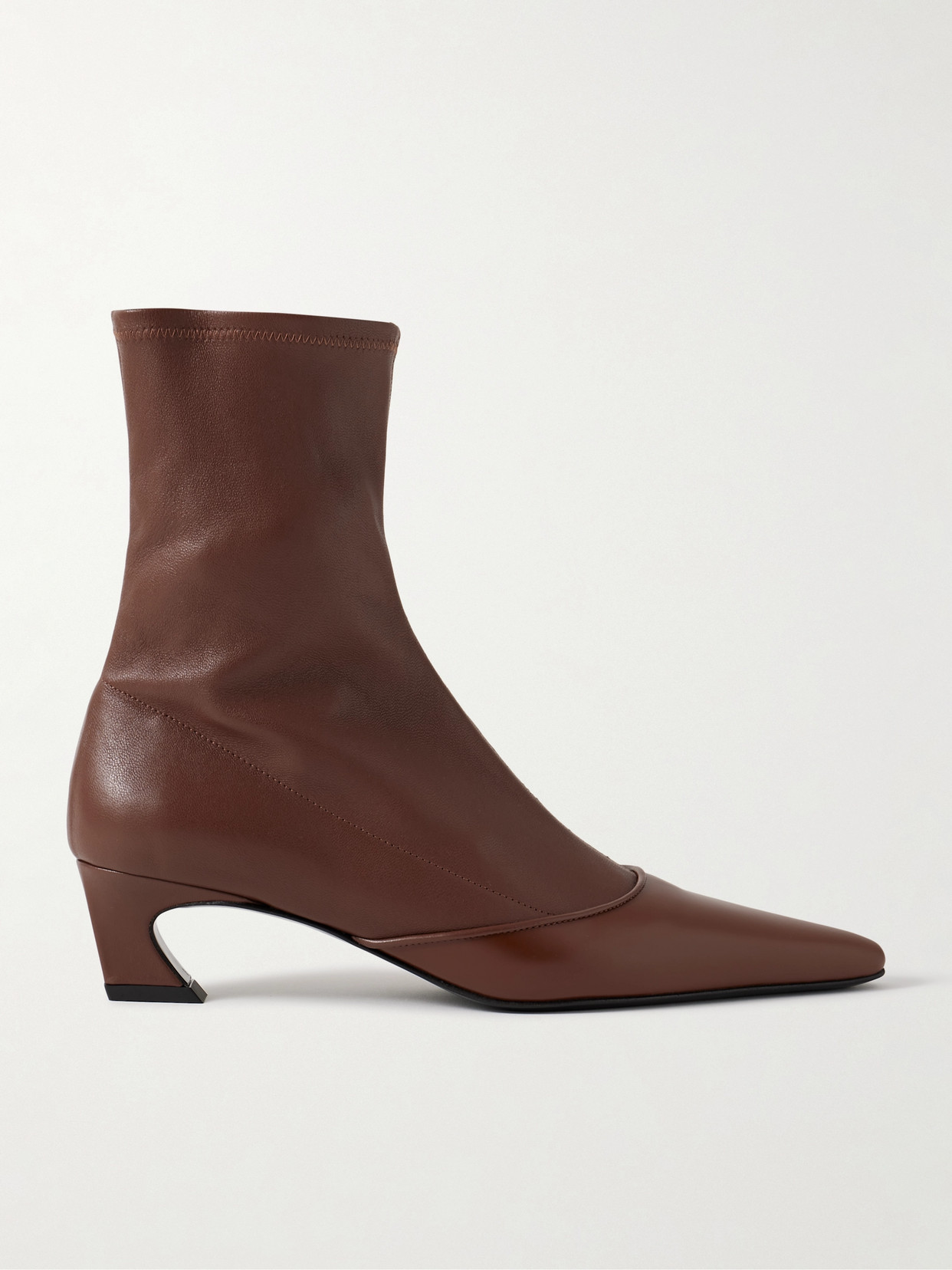 Acne Studios Ankle Boot In Cognac Brown