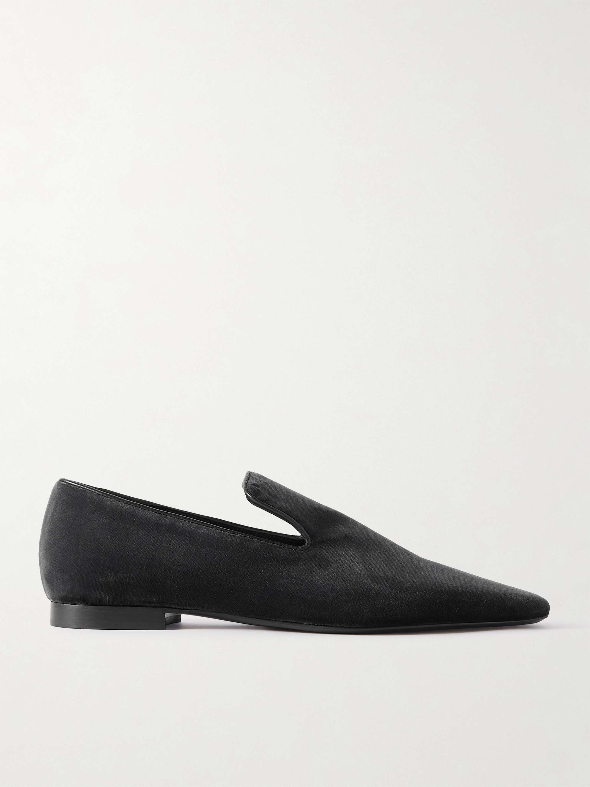 TOTEME The Venetian suede loafers | NET-A-PORTER