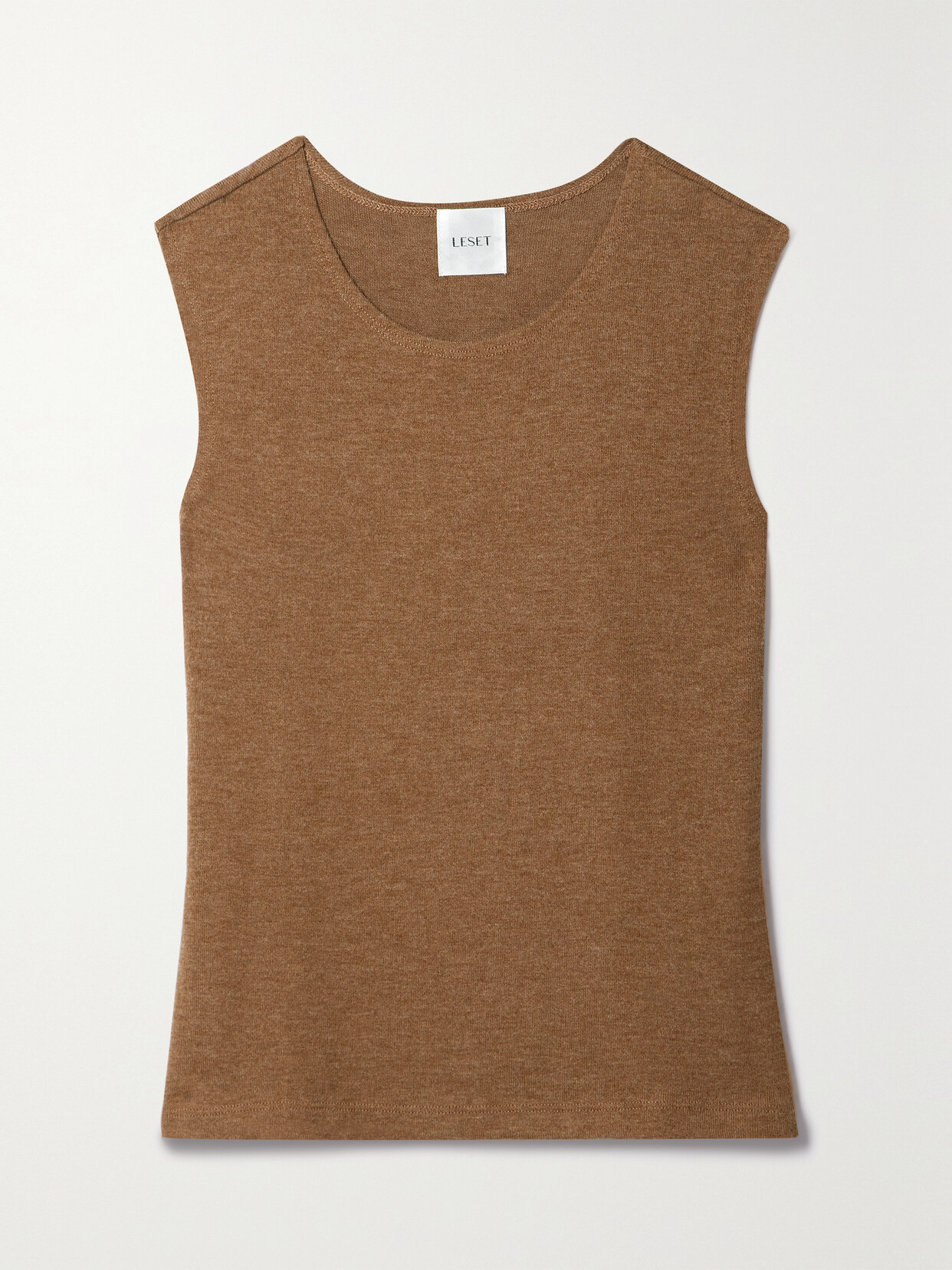 LESET Lauren Knitted Tank - Brown