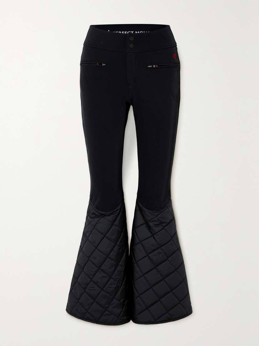 Perfect Moment Cordova Paneled Quilted Flared Ski Pants
