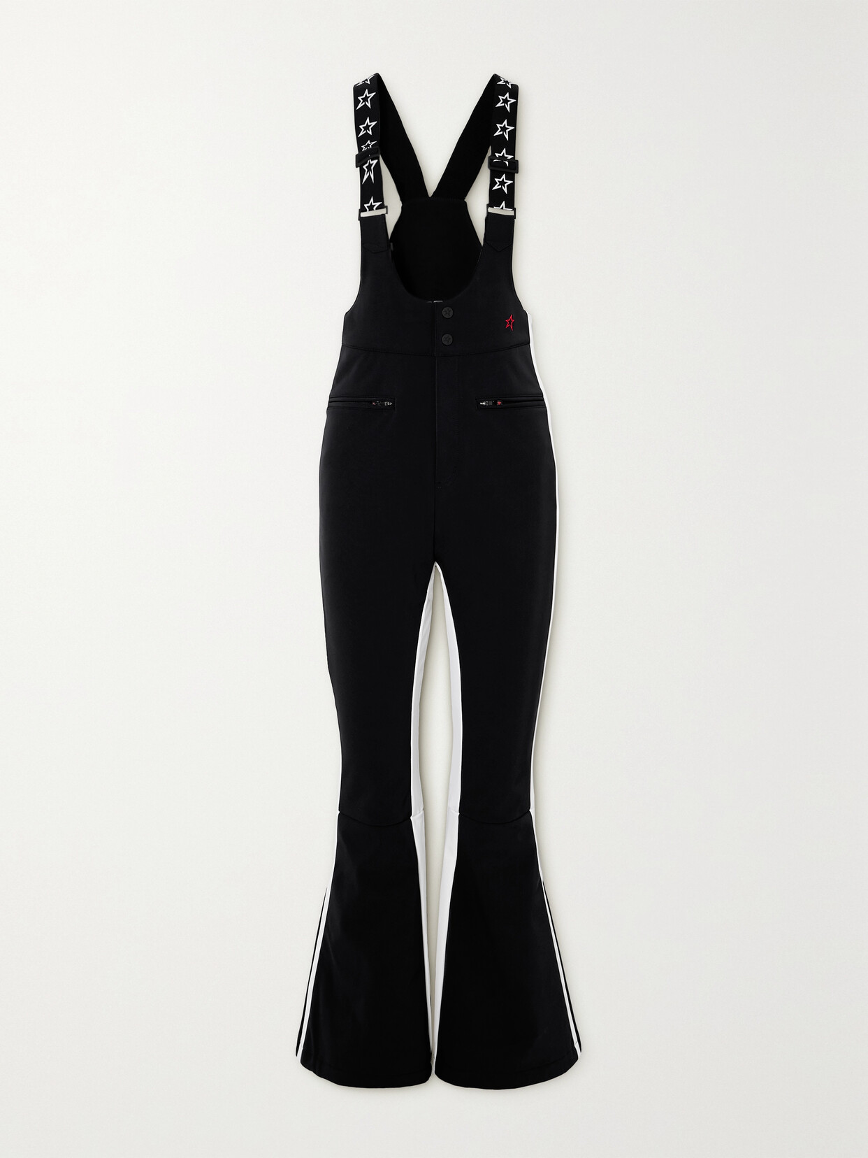 Perfect Moment - Isola Striped Ski Salopettes - Black