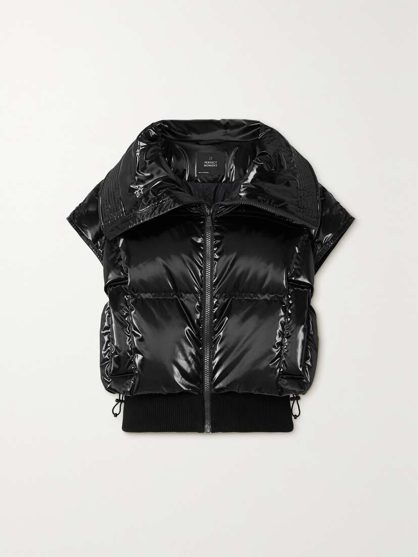 Perfect Moment Sierra Quilted Glossed-shell Vest