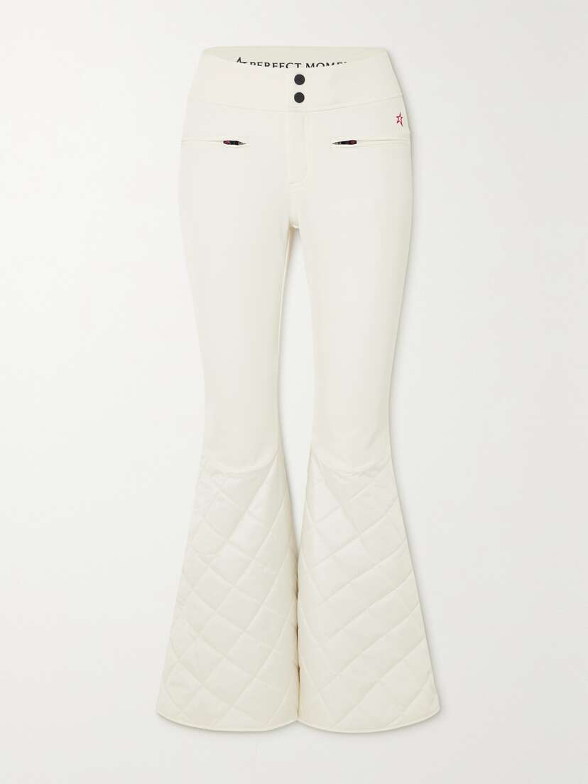 Perfect Moment Cordova Paneled Quilted Flared Ski Pants