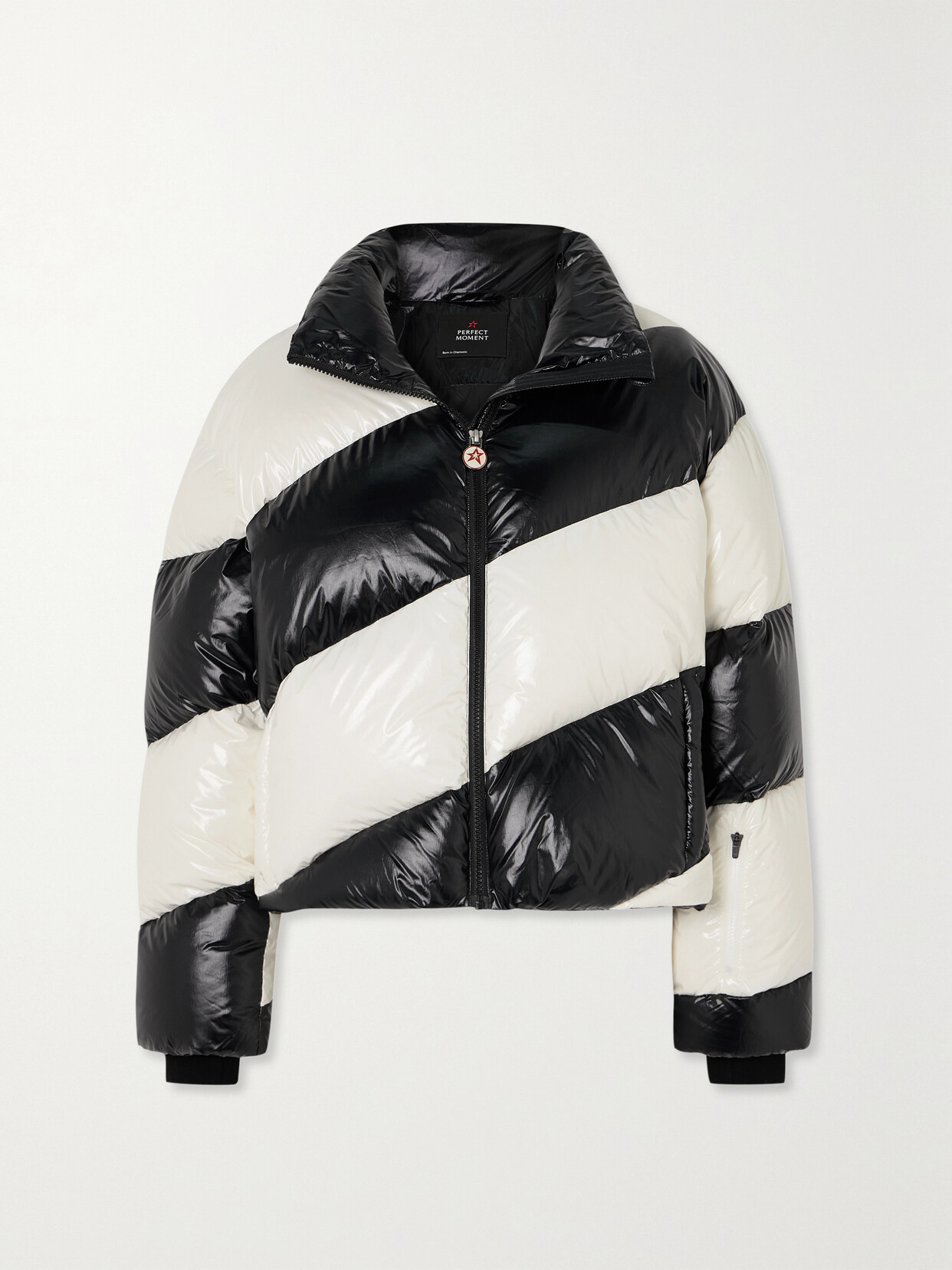 Perfect Moment - Super Mojo Iii Striped Quilted Down Ski Jacket - Black