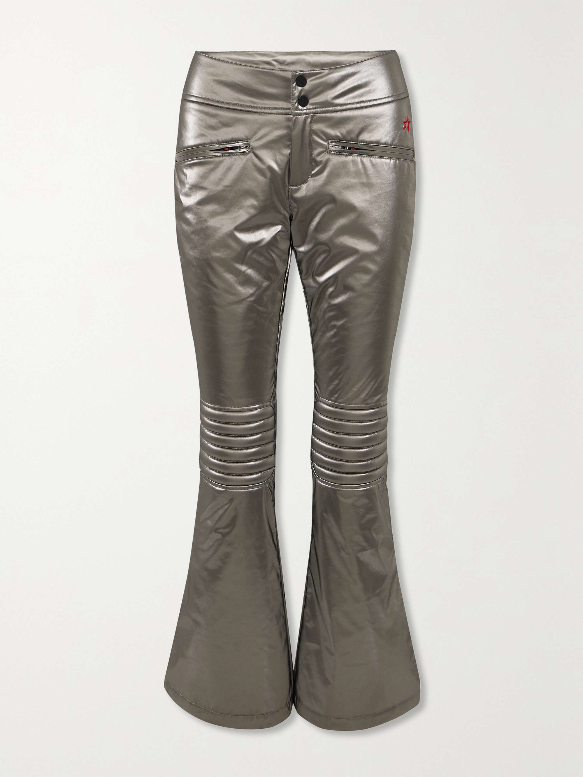 Aurora metallic flared ski pants