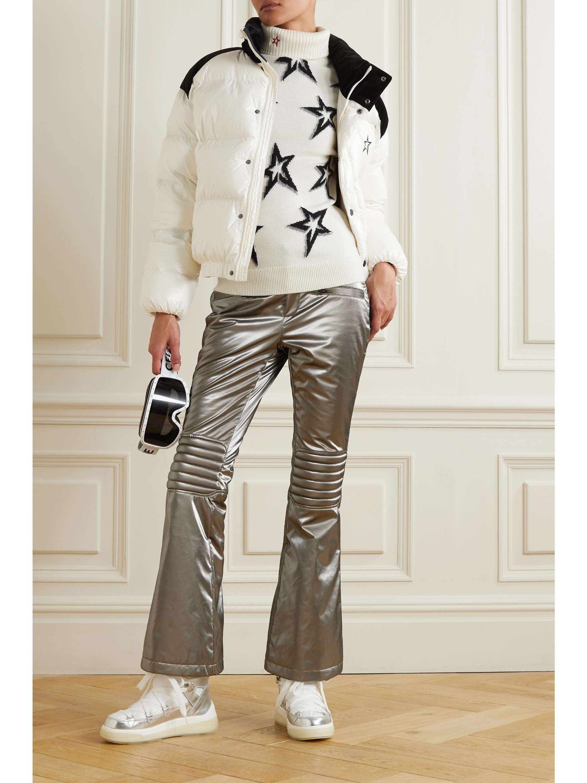 PERFECT MOMENT Aurora metallic flared ski pants