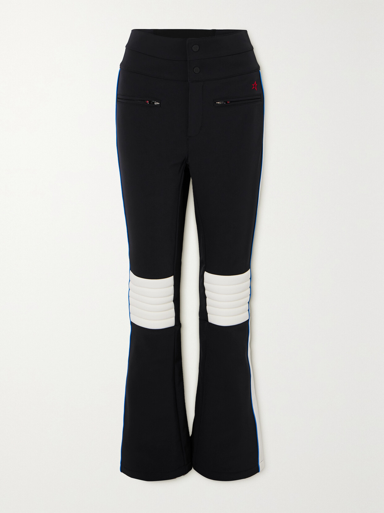 Perfect Moment Linda Striped Flared Ski Pants - Black