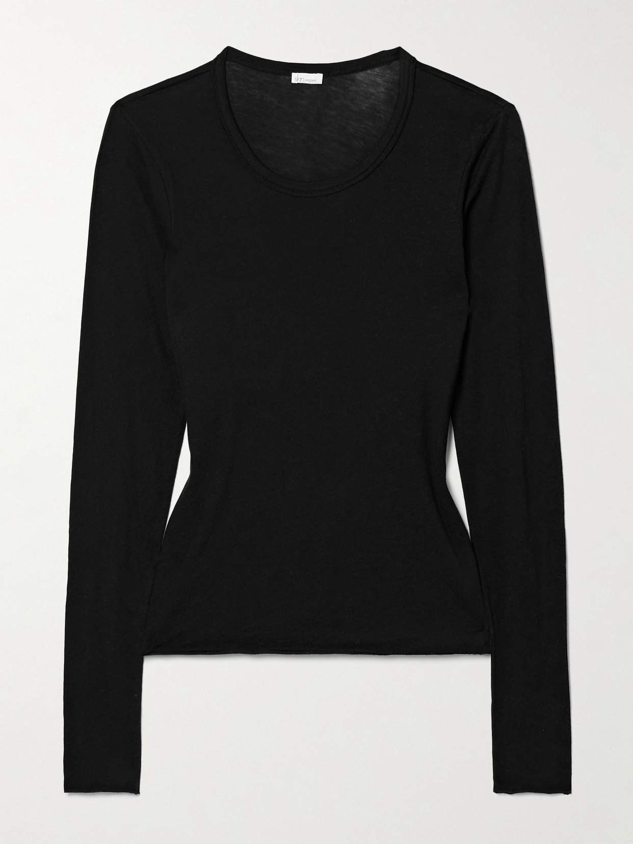 Skin + Net Sustain Elana Organic Pima Cotton-jersey Top - Black