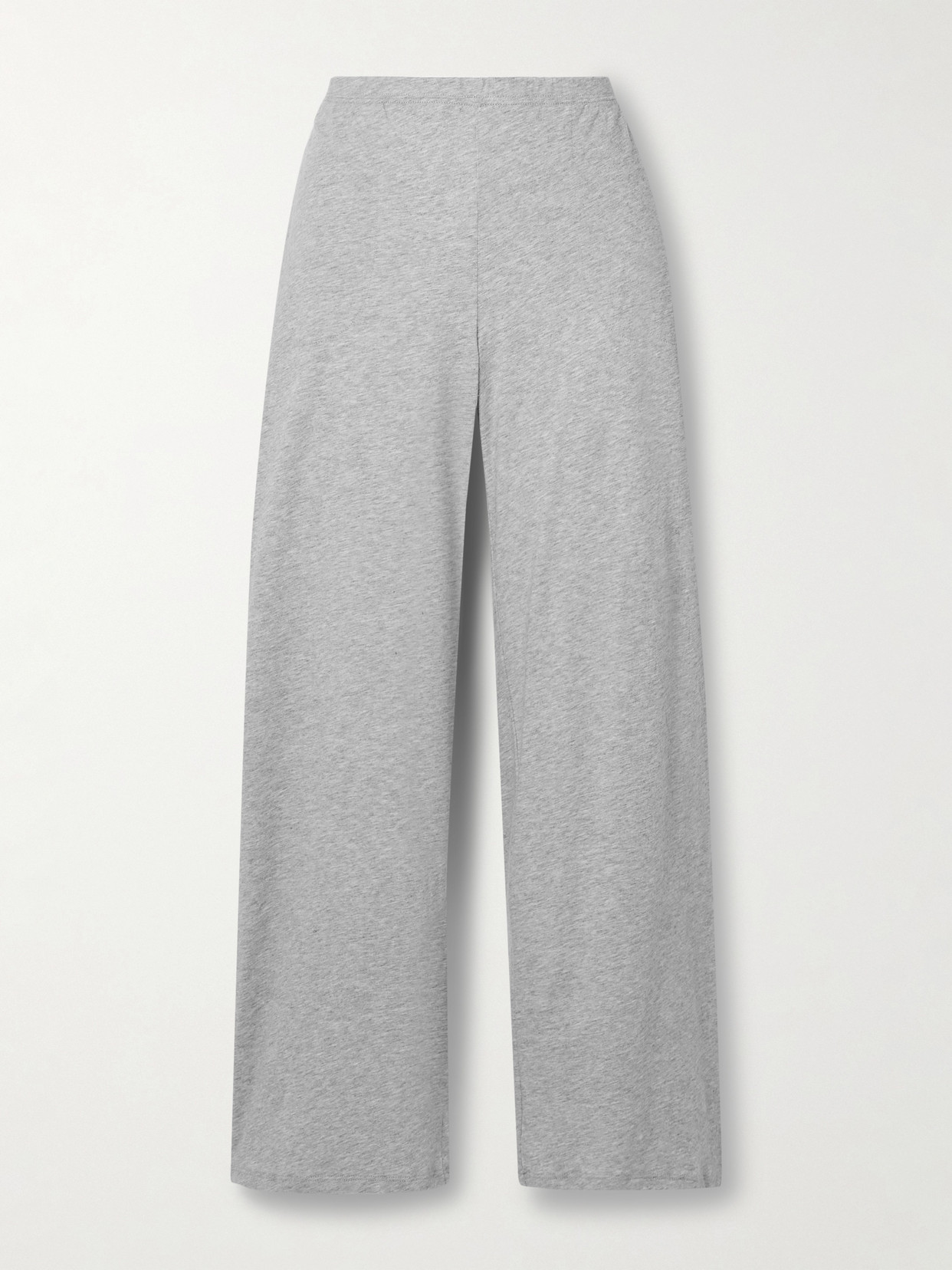 Skin + Net Sustain Christine Organic Pima Cotton-jersey Pyjama Trousers In Grey