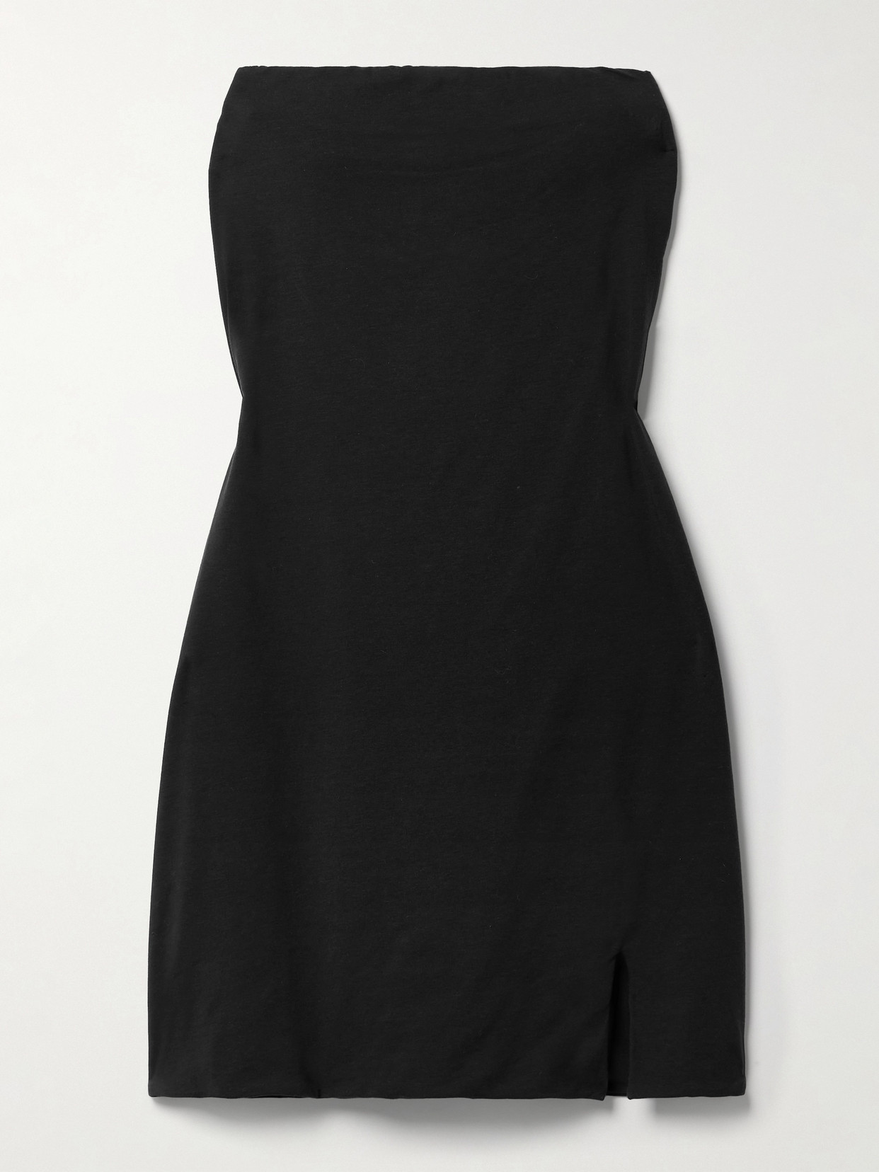 Skin + Net Sustain Kayra Organic Pima Cotton-blend Jersey Mini Dress - Black