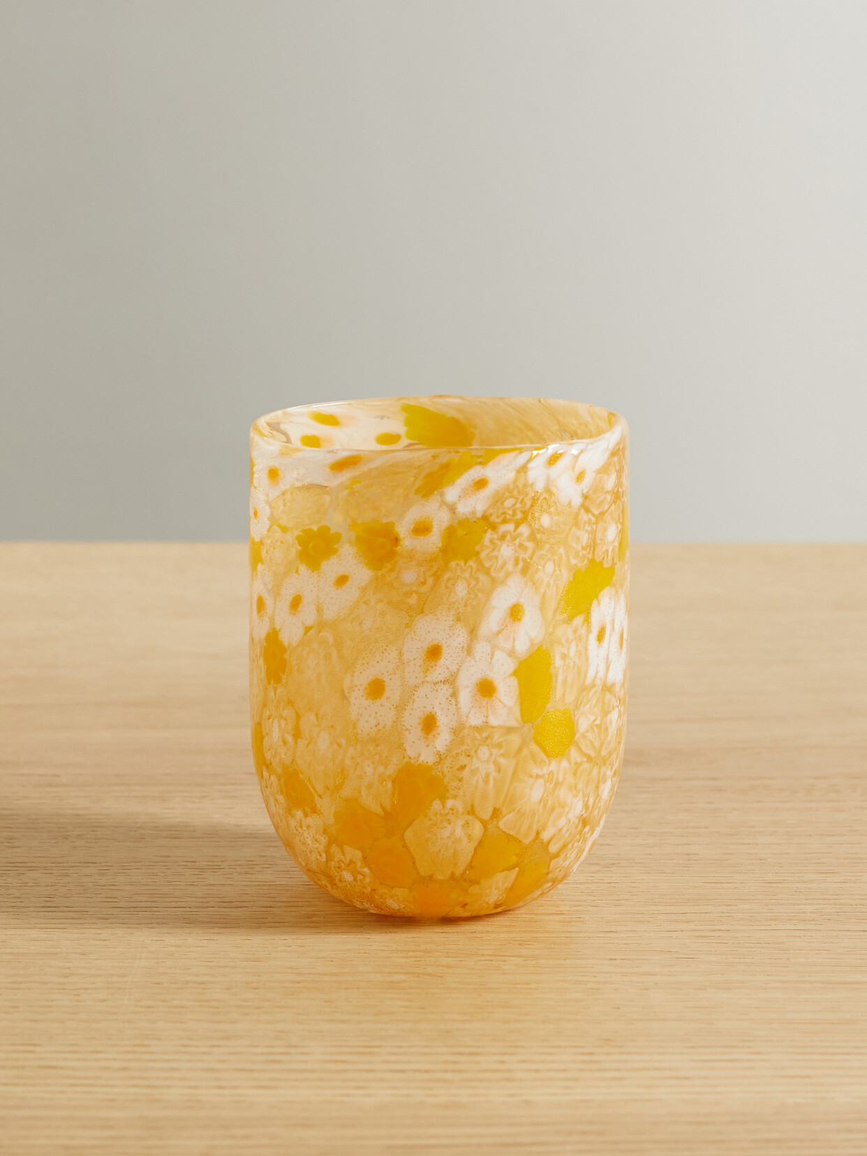 Cabana - + Ulla Johnson Murrine Floral Murano Water Glass - Orange