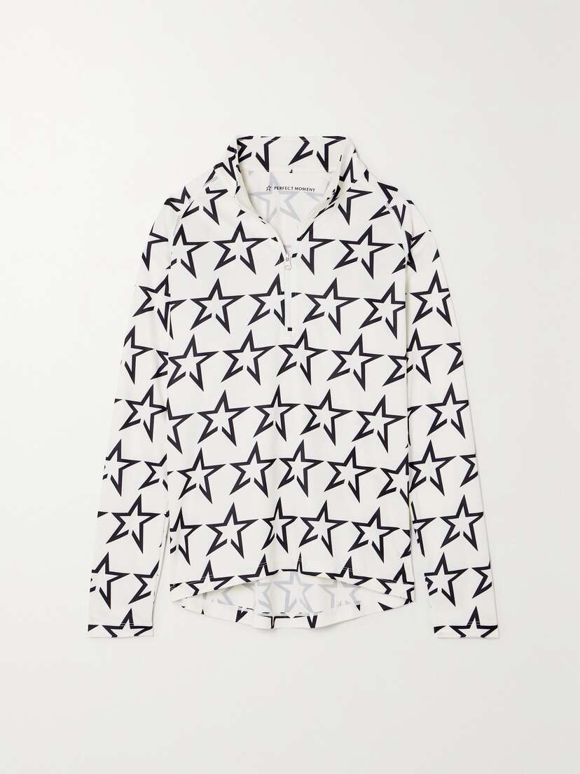 Perfect Moment Printed Jersey Top