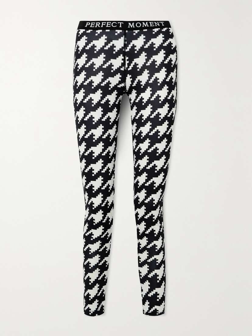 Perfect Moment Thermal Houndstooth Knitted Leggings
