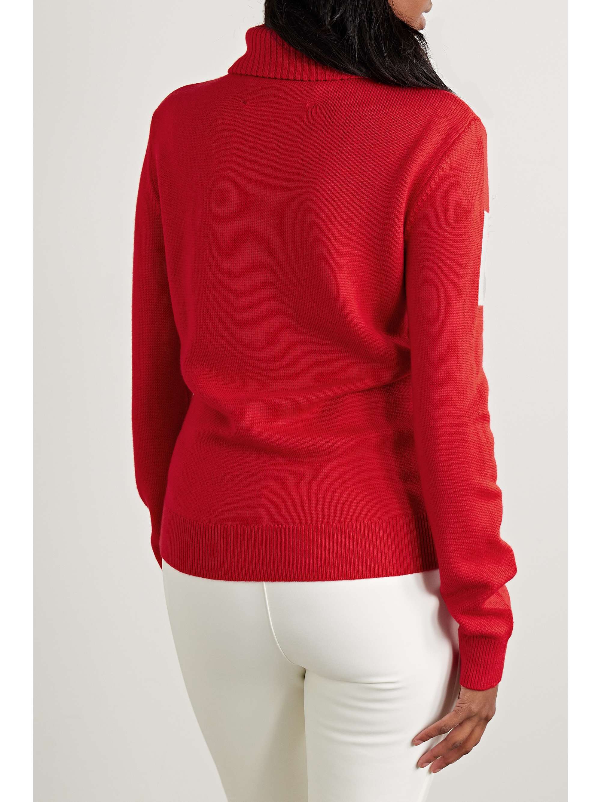 PERFECT MOMENT Piste jacquardknit merino wool turtleneck sweater NET