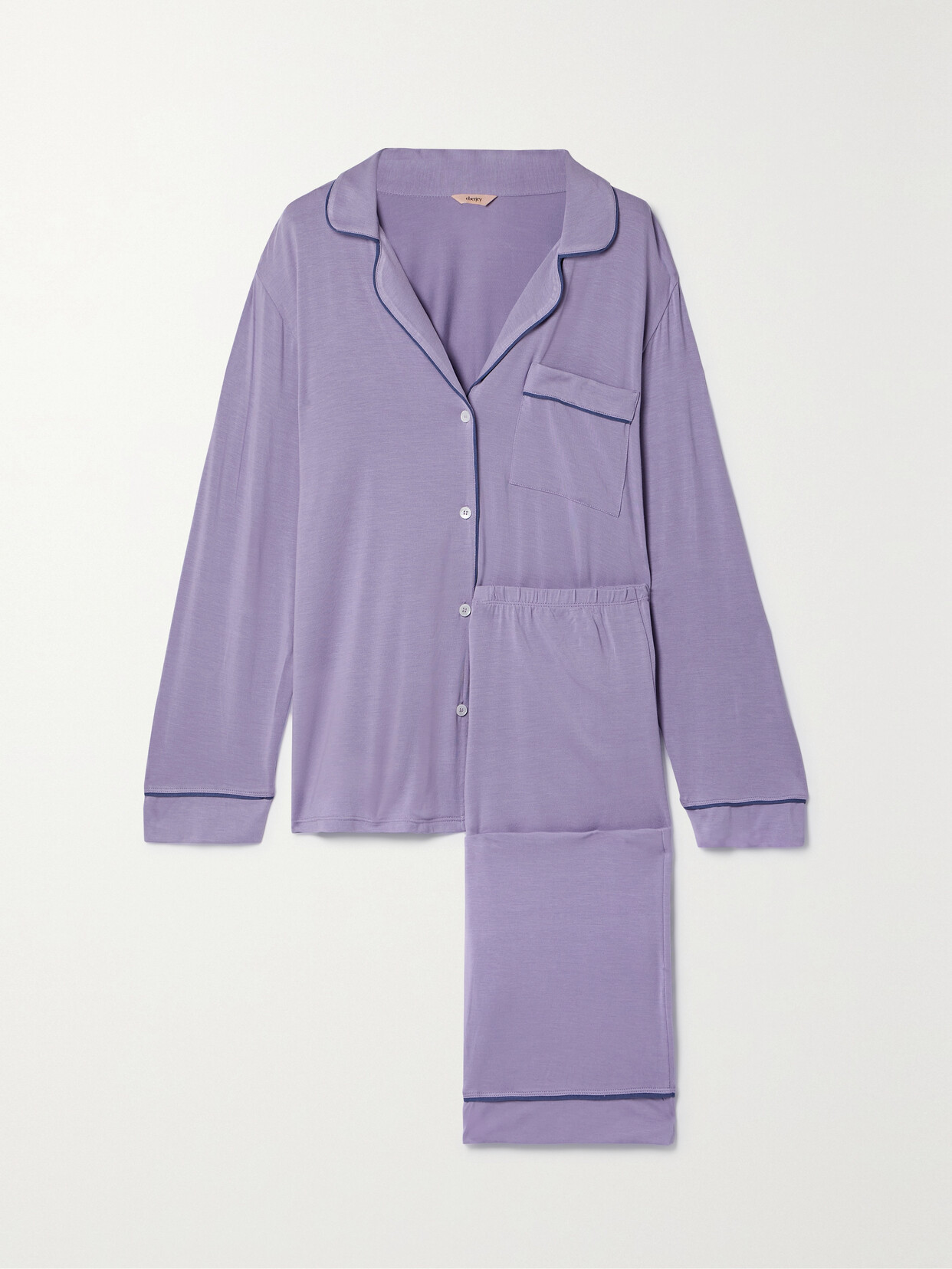 Eberjey - + Net Sustain Gisele Piped Stretch-tencel™ Modal Pajama Set - Purple