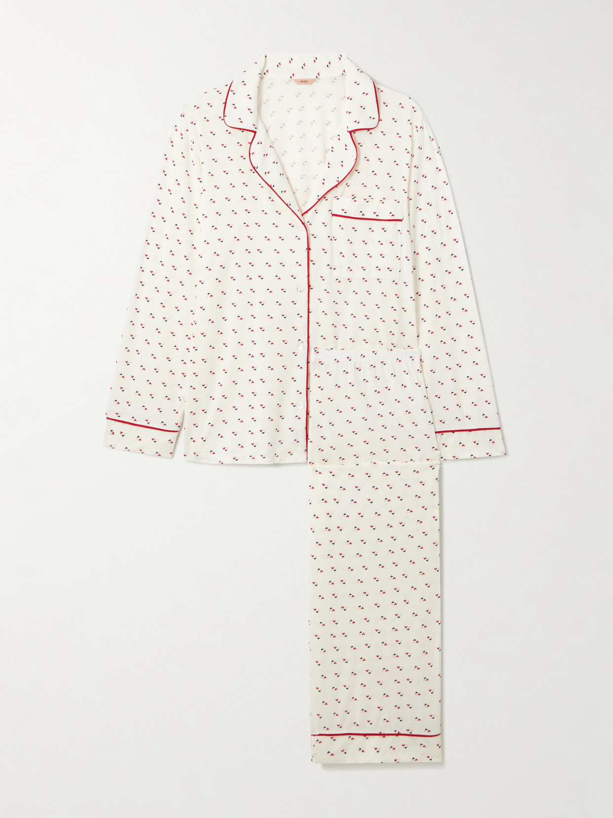 Eberjey + Net Sustain Gisele Printed Tencel™ Modal Pajama Set In Ivory