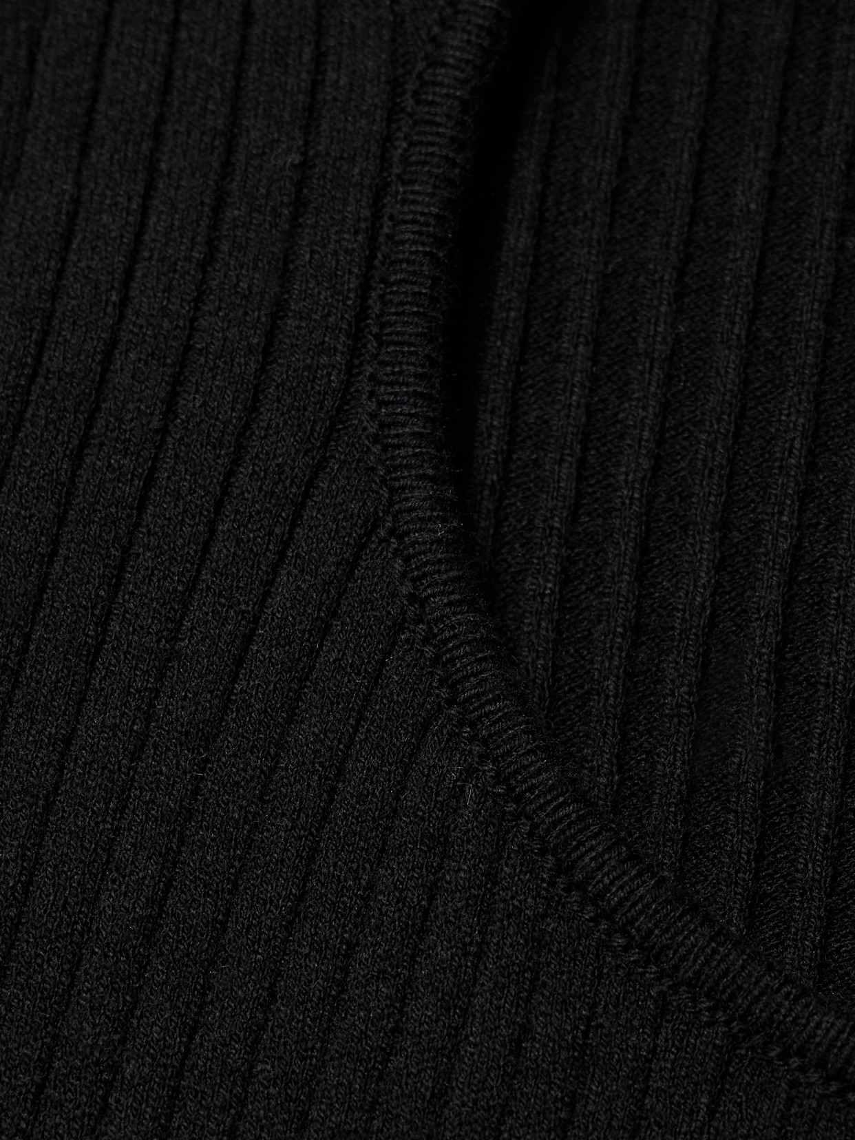 Skin Priyanka Cutout Ribbed Cotton-blend Maxi Dress In Black