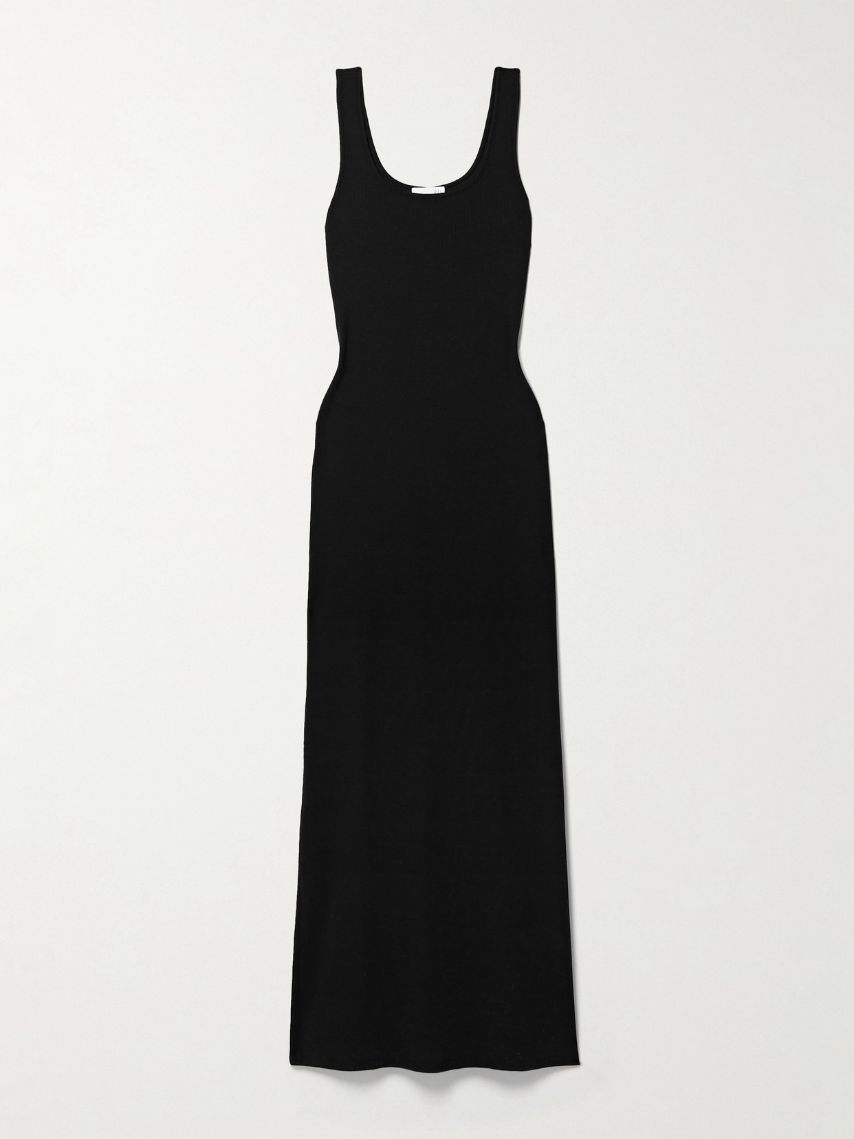 Skin Nabila Ribbed Stretch-jersey Maxi Dress - Black