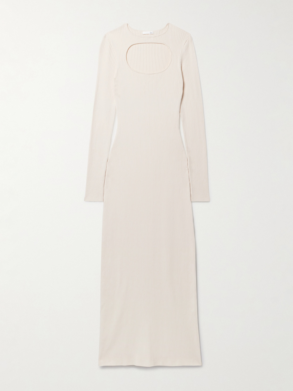 Skin - Priyanka Cutout Ribbed Cotton-blend Maxi Dress - Cream