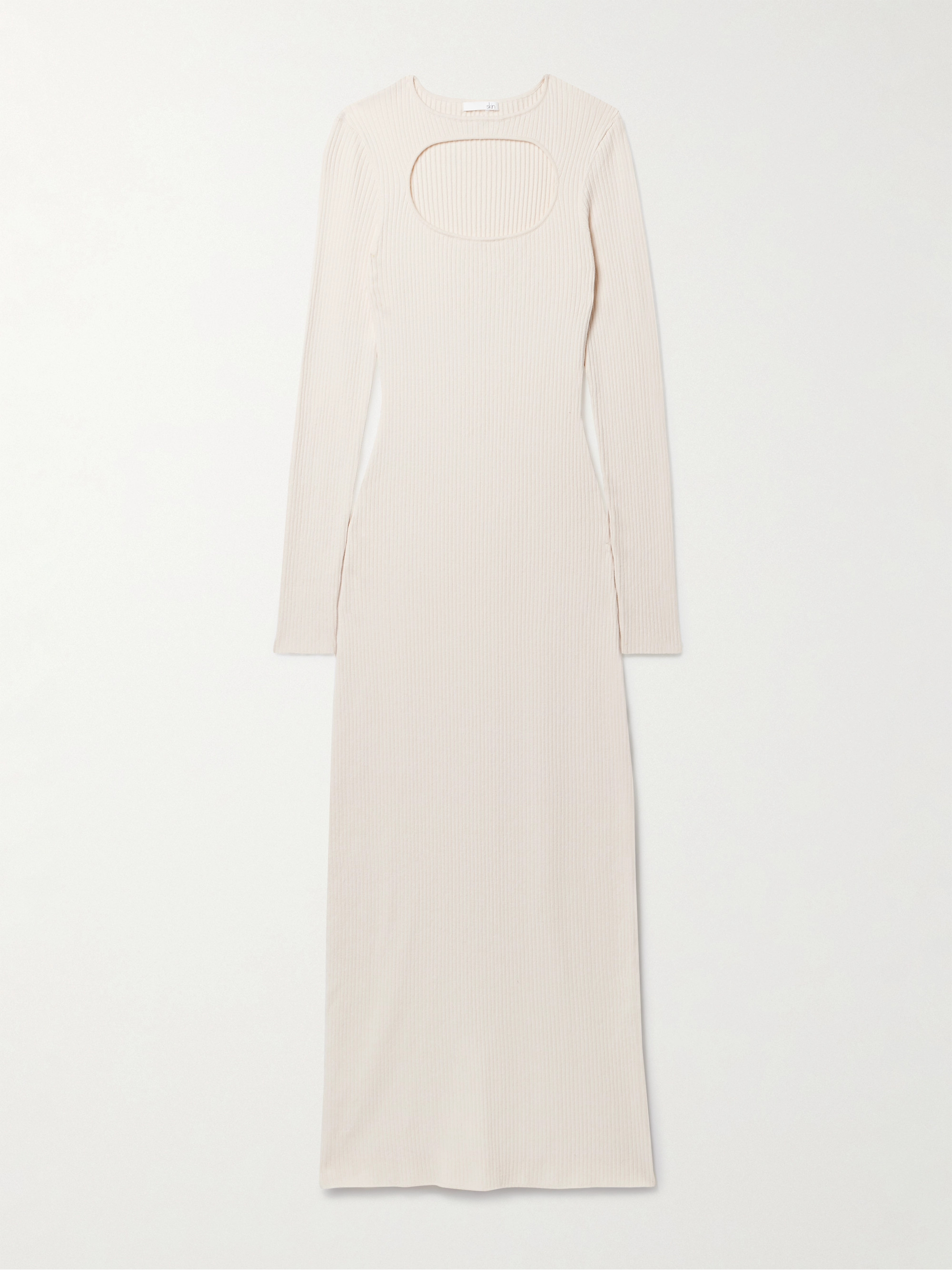 Skin Priyanka cutout ribbed cotton-blend maxi dress