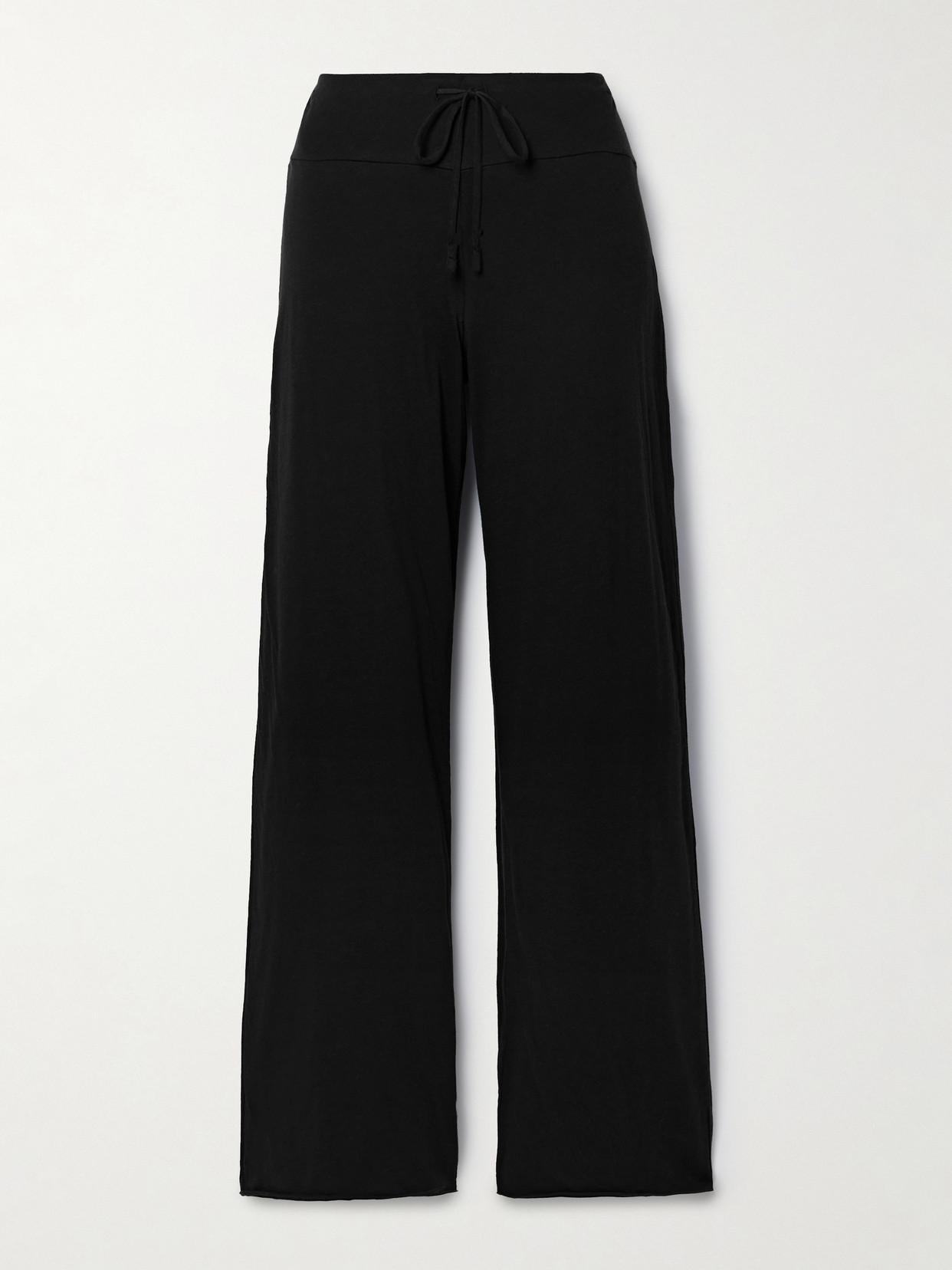 Skin - + Net Sustain Essie Organic Pima Cotton-jersey Pants - Black