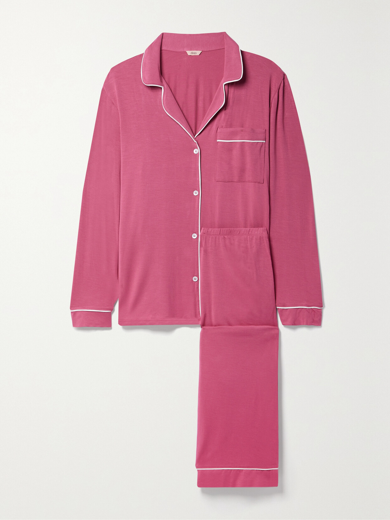 Eberjey - Gisele Piped Stretch-tencel™ Modal Pajama Set - Pink