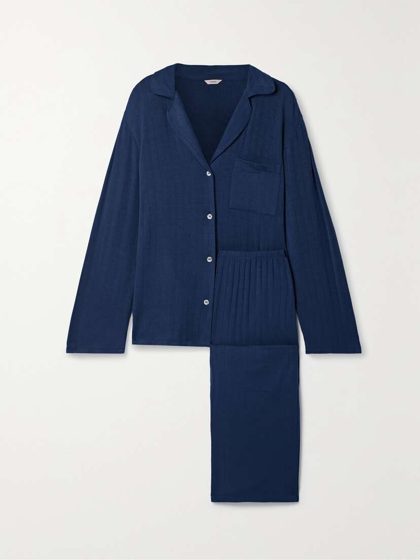 Eberjey + Net Sustain Gisele Ribbed Stretch-tencel™ Modal Jersey Pajama Set