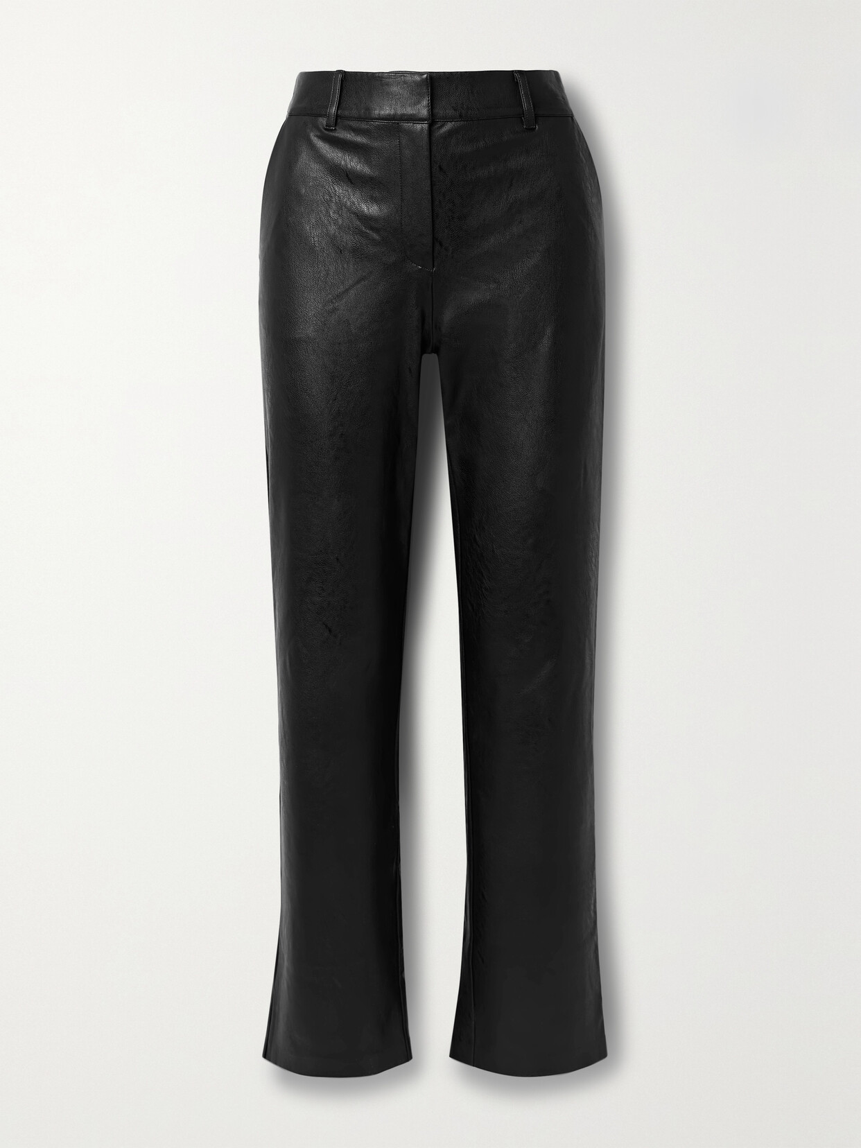 Commando Faux Stretch-leather Straight-leg Pants - Black