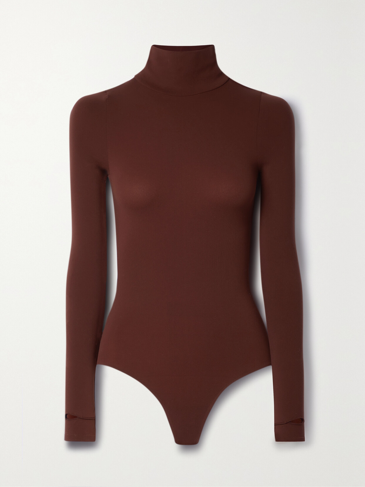 Commando - Stretch-jersey Turtleneck Thong Bodysuit - Metallic