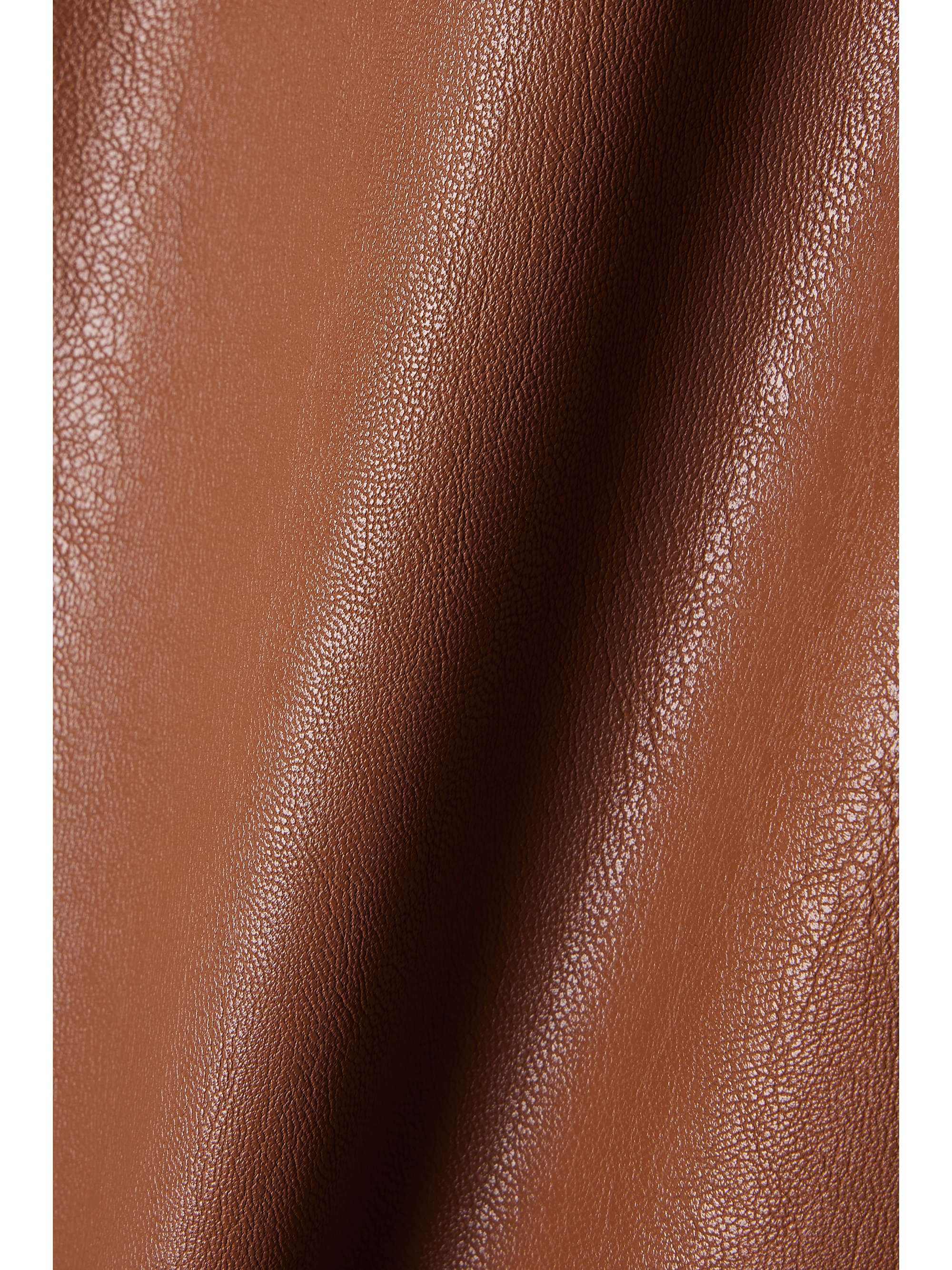 COMMANDO Faux stretch-leather straight-leg pants