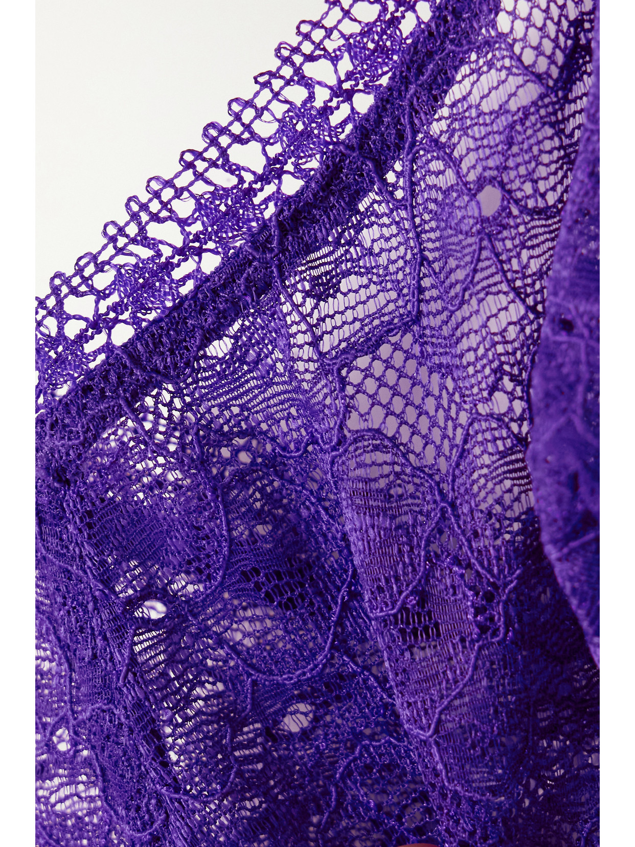 Eres Pensees Douce Stretch-lace Soft-cup Triangle Bra In Purple