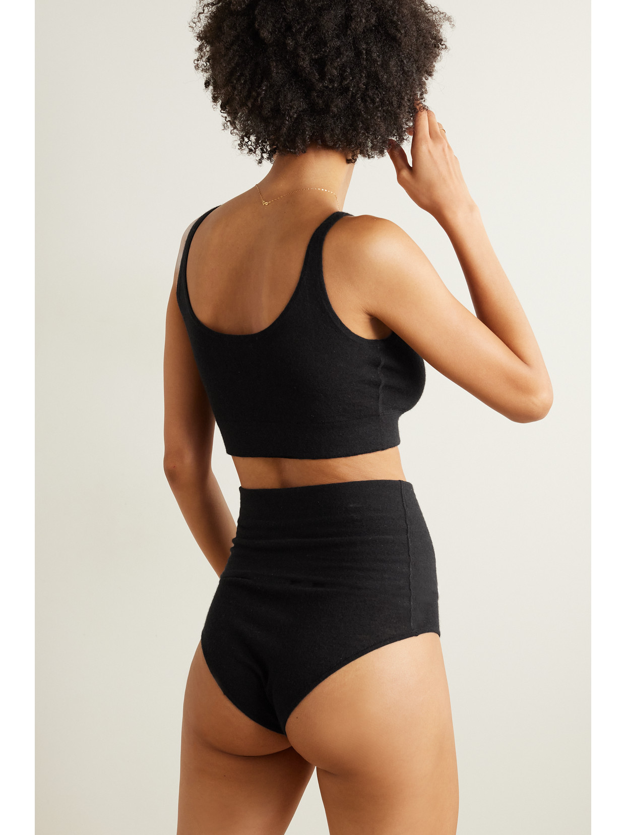 Eres Cachem Precise Cashmere Briefs In Black