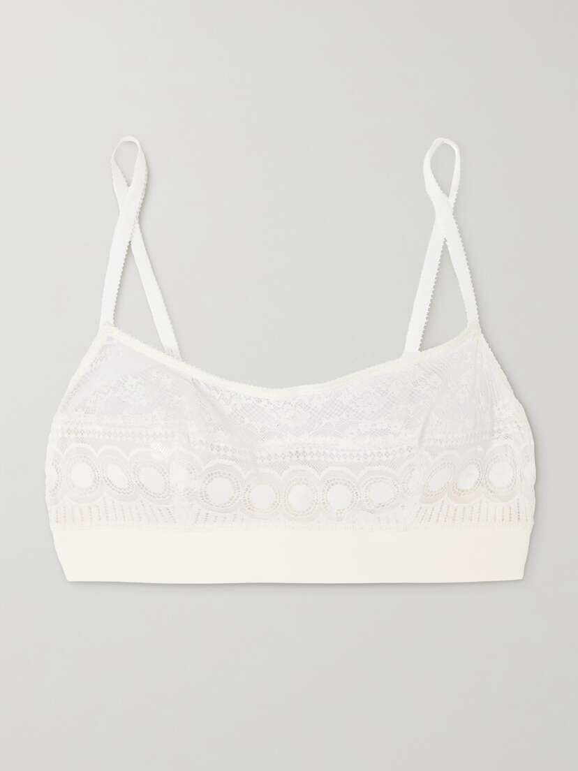 Eres Flore Nympheas Lace And Stretch-jersey Soft-cup Bra