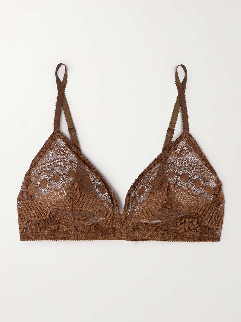 Eres Flore Fragrance Lace Soft-cup Triangle Bra